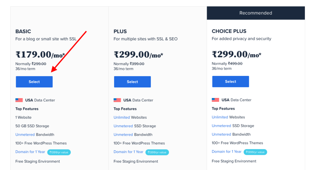 Bluehost Pricing