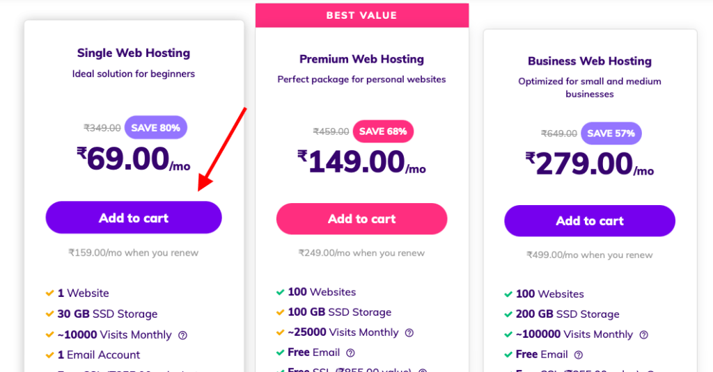 hostinger pricing