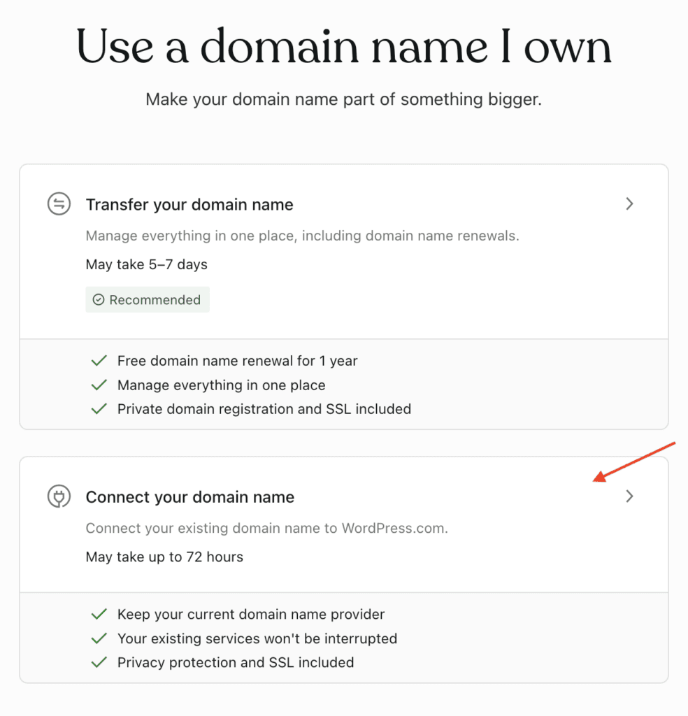 Connect your domain