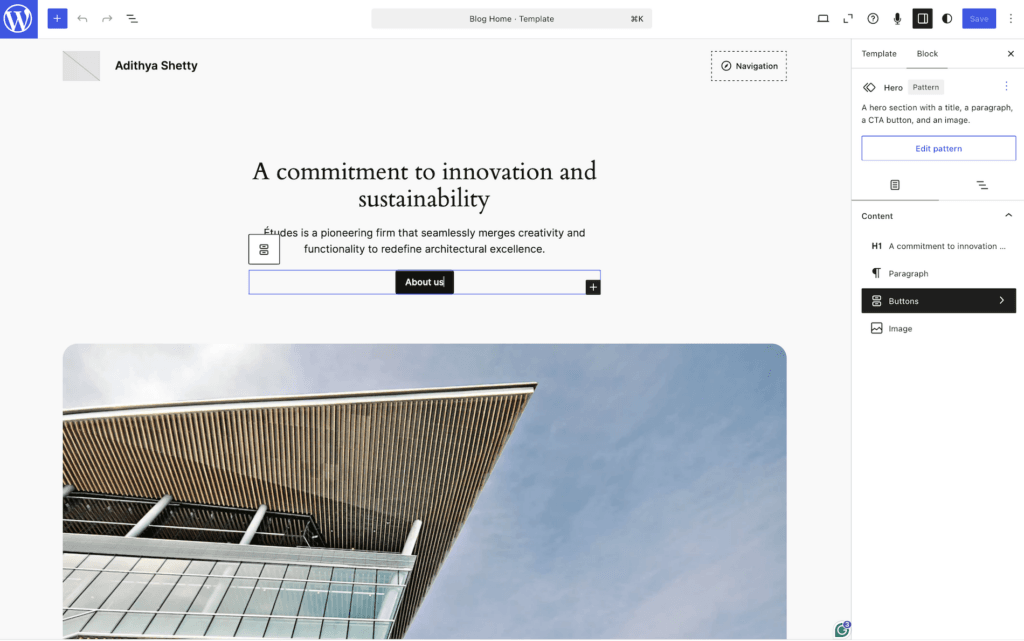 Gutenberg block editor WordPress