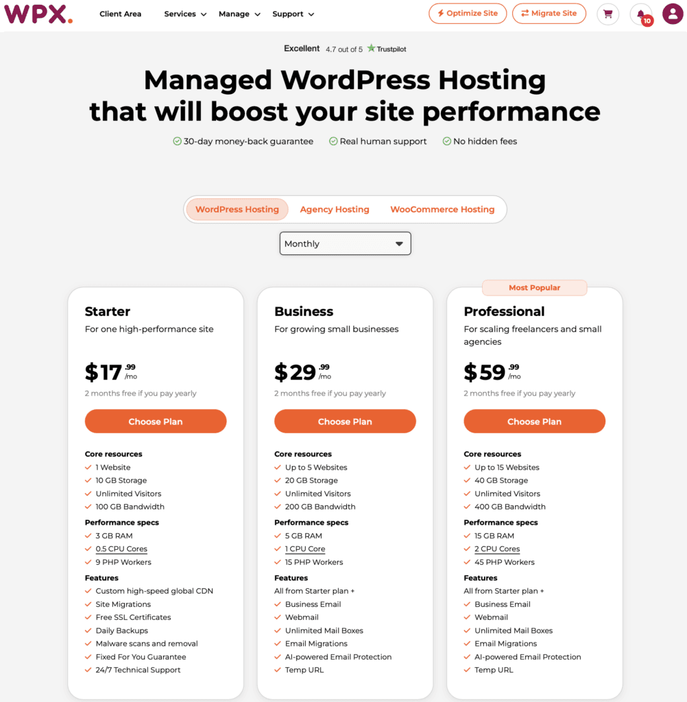 WPX pricing